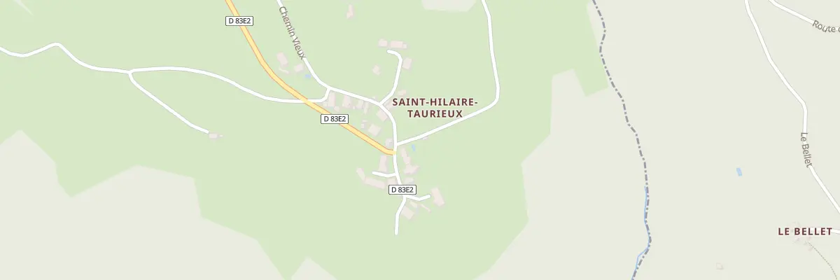 Plan du 5057 Le Bourg à Saint-Hilaire-Taurieux