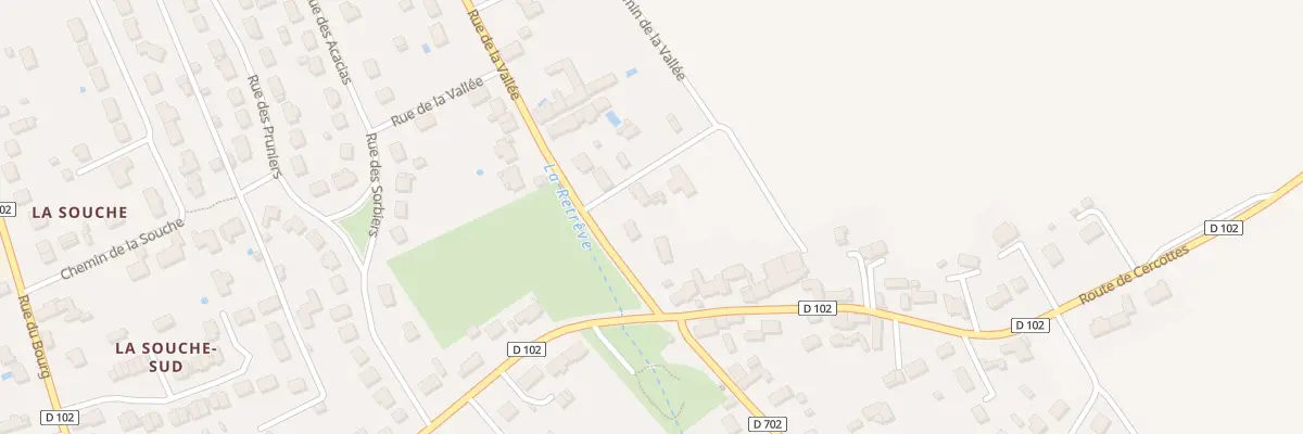 Plan du 685 Rue de la Vallée à Gidy