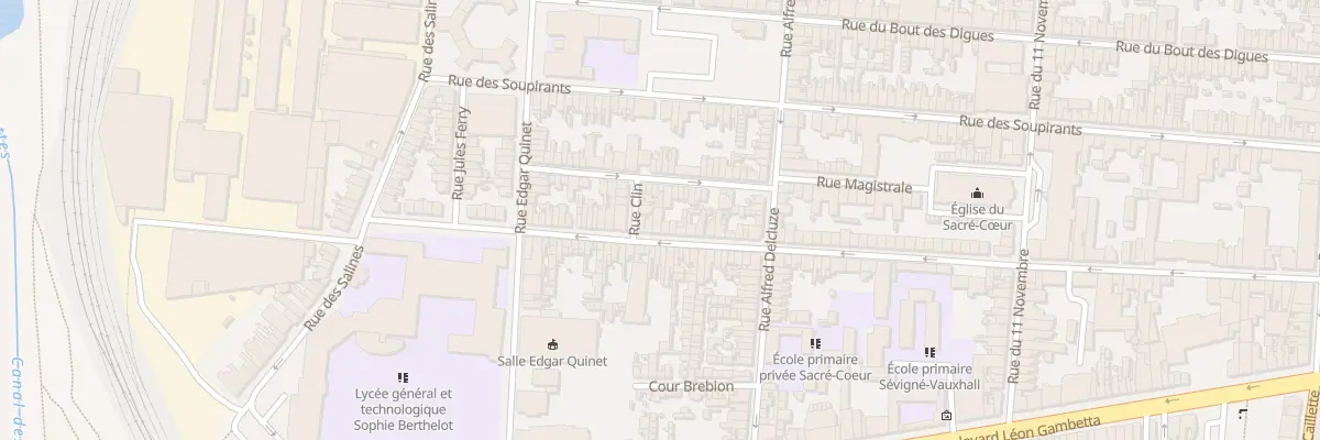 Plan du 140 Rue du Vauxhall à Calais