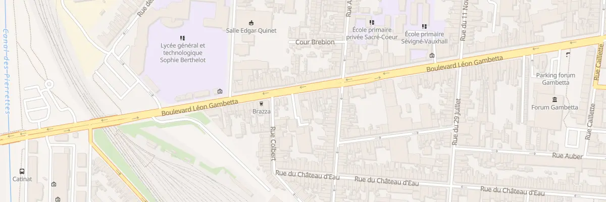 Plan du 131 Bd Gambetta à Calais