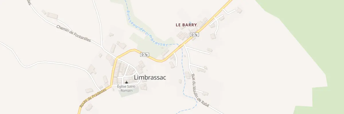 Plan du 17 Limbrassac(Village) à Limbrassac