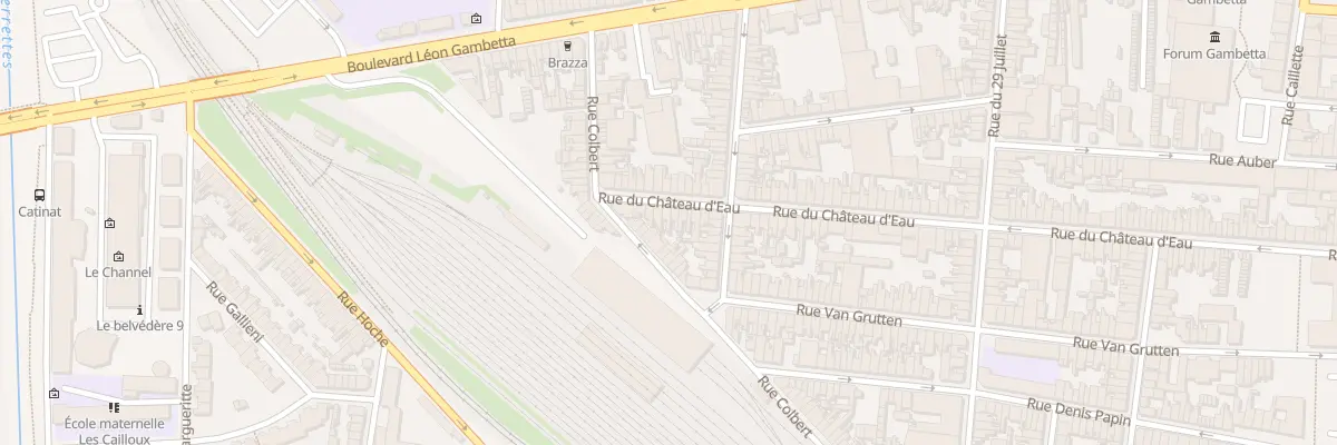 Plan du 159 Rue du Chateau d’Eau à Calais