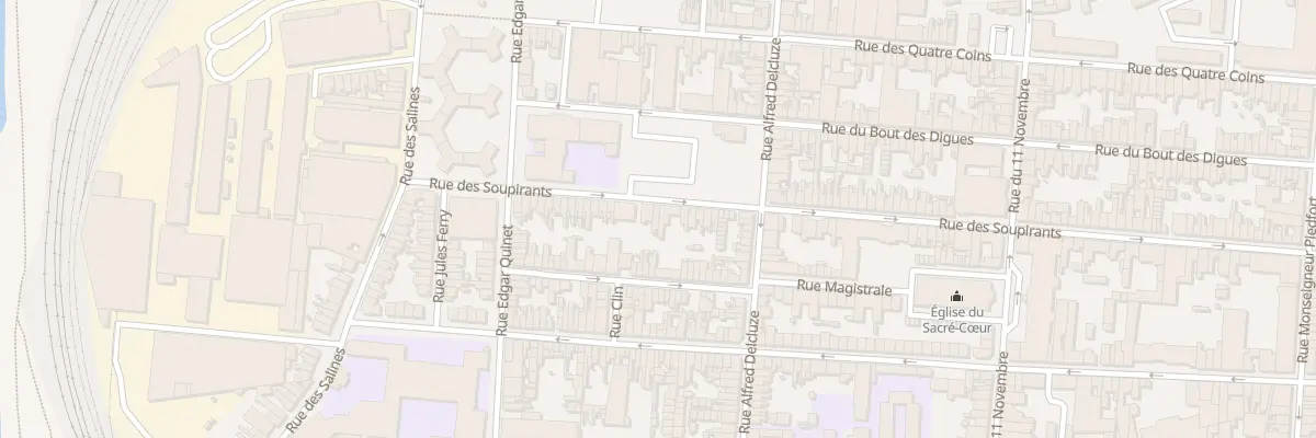Plan du 109 Rue des Soupirants à Calais