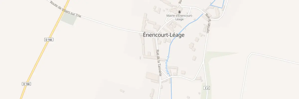 Plan du 4 Rue de la Tannerie à Énencourt-Léage