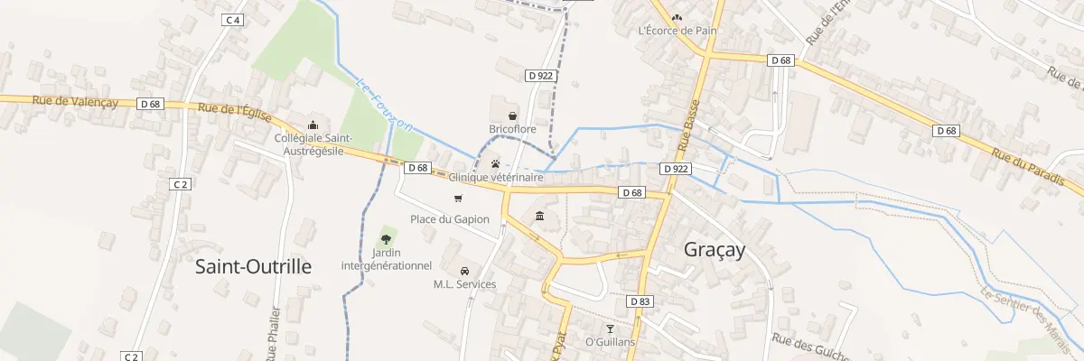 Plan du 20 Rue du Gapion à Graçay
