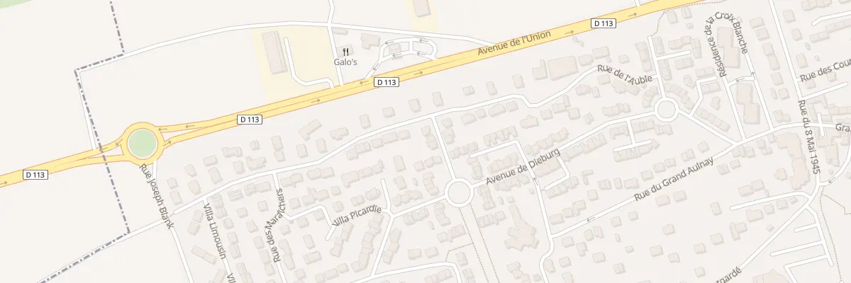 Plan du 3 Rue d’Alsace Lorraine à Aubergenville