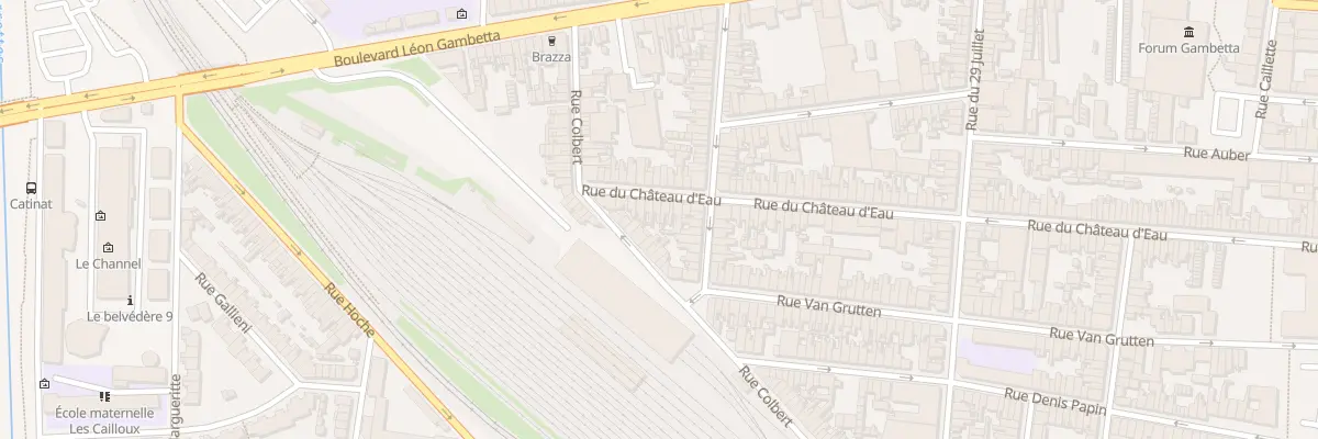 Plan du 157 Rue du Chateau d’Eau à Calais