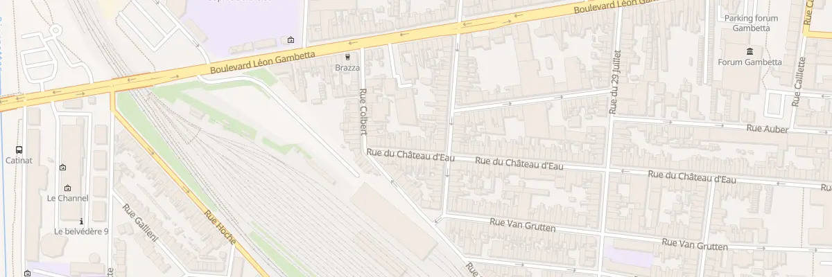 Plan du 188 Rue du Chateau d’Eau à Calais