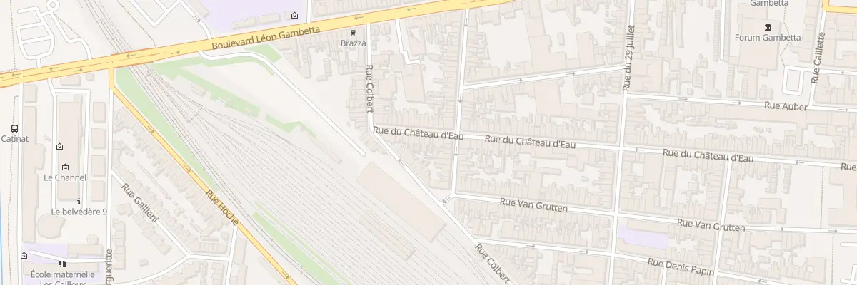 Plan du 155 Rue du Chateau d’Eau à Calais