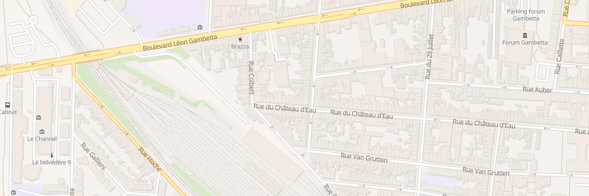Plan du 184 Rue du Chateau d’Eau à Calais