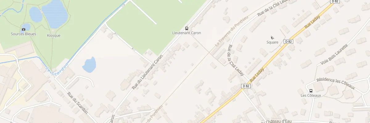 Plan du 98 Rue du Lieutenant Caron à Abbeville