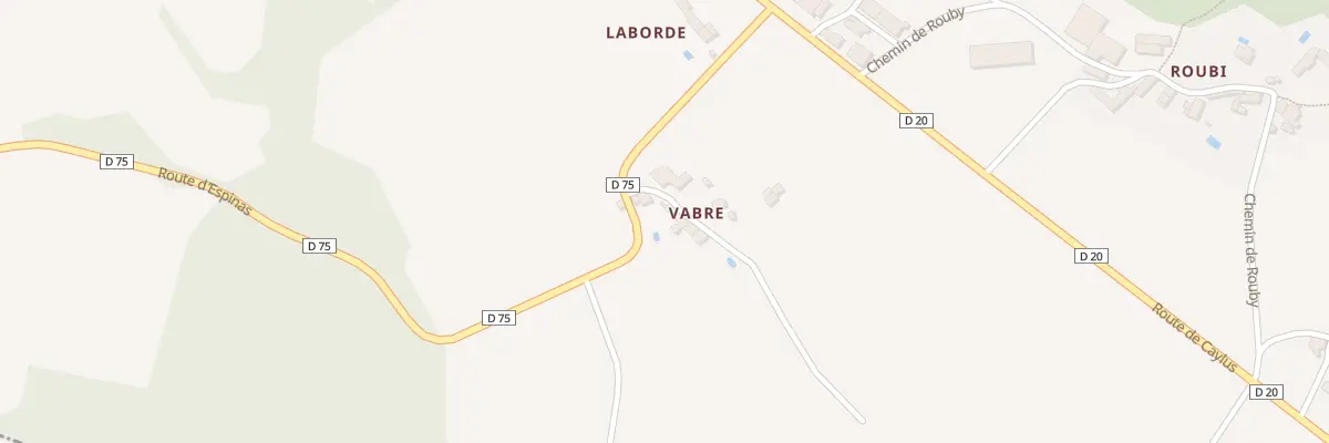 Plan du 5803 Vabre à Ginals