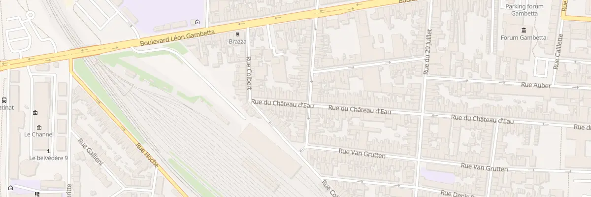 Plan du 182 Rue du Chateau d’Eau à Calais