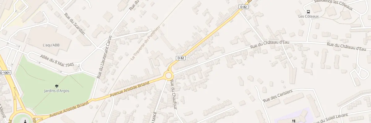 Plan du 1 Rue du Château d’Eau à Abbeville