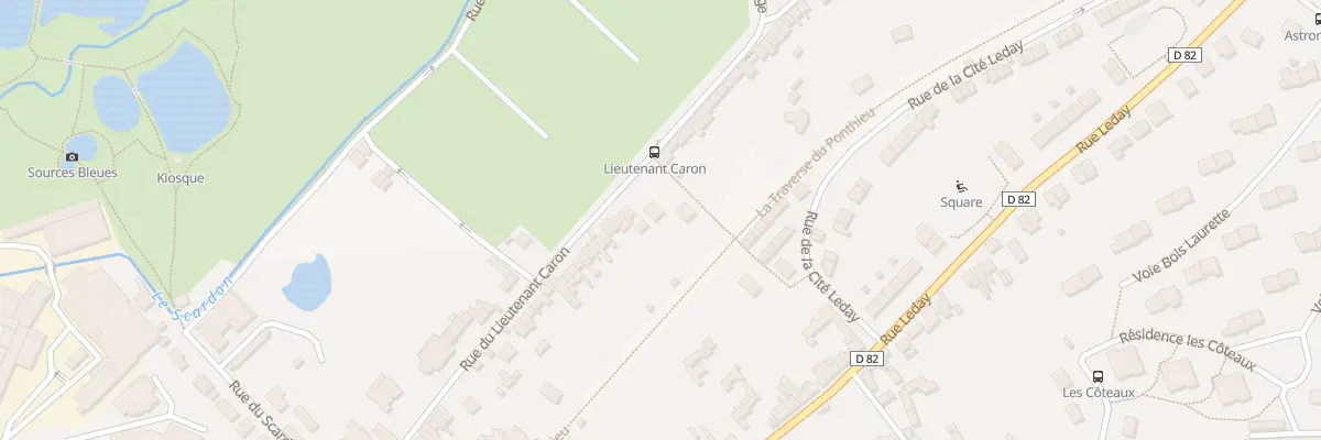 Plan du 104 Rue du Lieutenant Caron à Abbeville