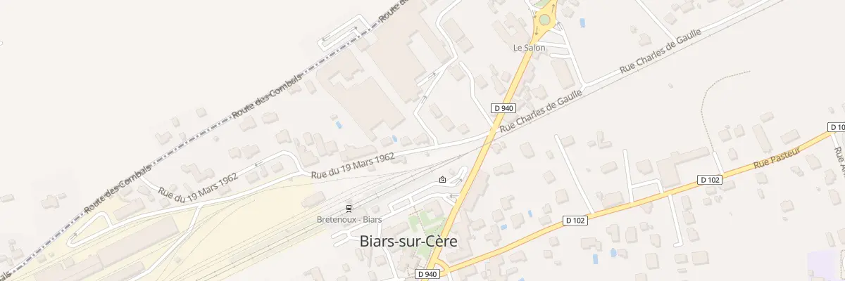 Plan du 8 Rue du 19 Mars 1962 à Biars-sur-Cère