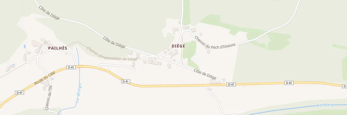 Plan du 5072 Diege à Espagnac-Sainte-Eulalie
