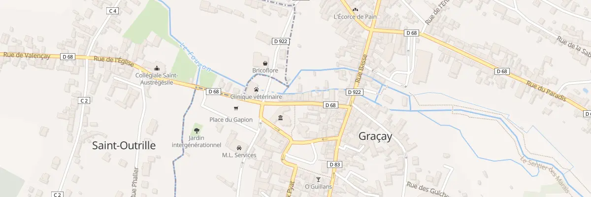 Plan du 14 Rue du Gapion à Graçay