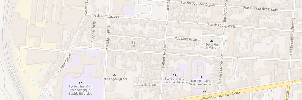 Plan du 128 Rue du Vauxhall à Calais