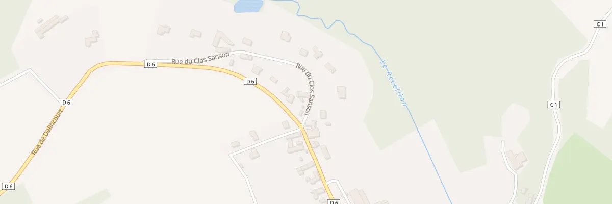 Plan du 1 Rue du Clos Sanson à Reilly