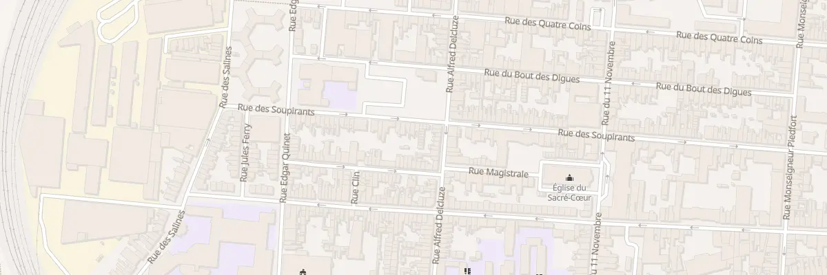 Plan du 99 Rue des Soupirants à Calais