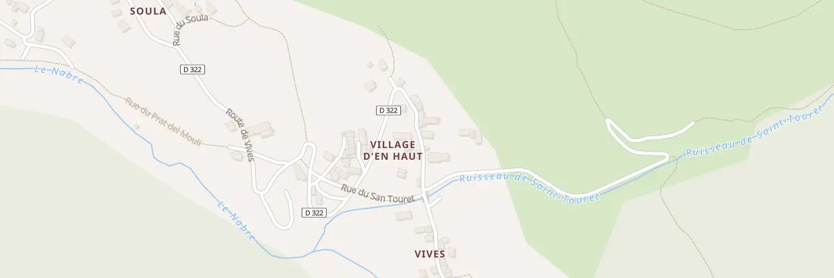 Plan du 199 Village d’En Haut à Mérens-les-Vals