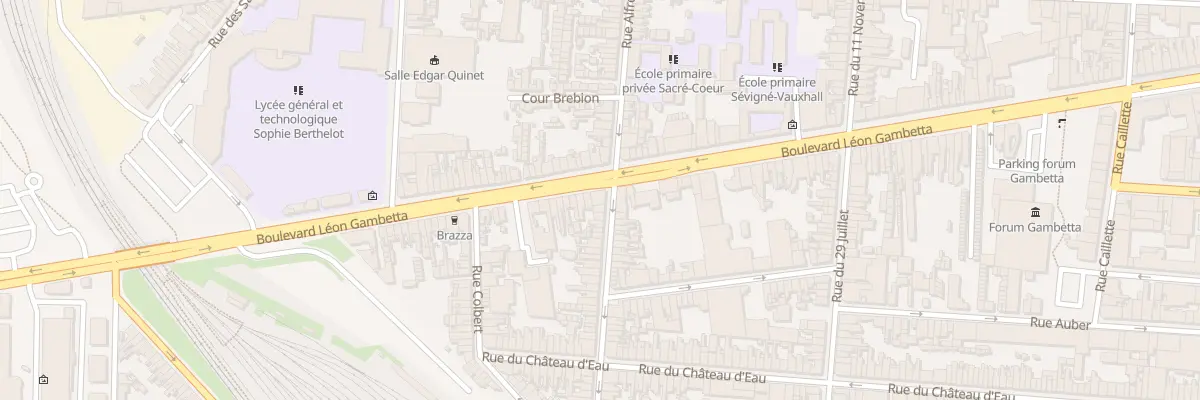 Plan du 115 Bd Gambetta à Calais