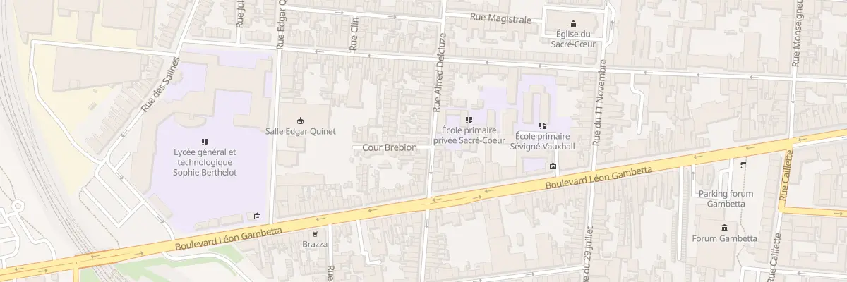 Plan du 19 Rue Alfred Delcluze à Calais