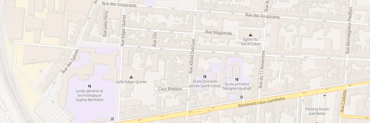 Plan du 47 Rue Alfred Delcluze à Calais