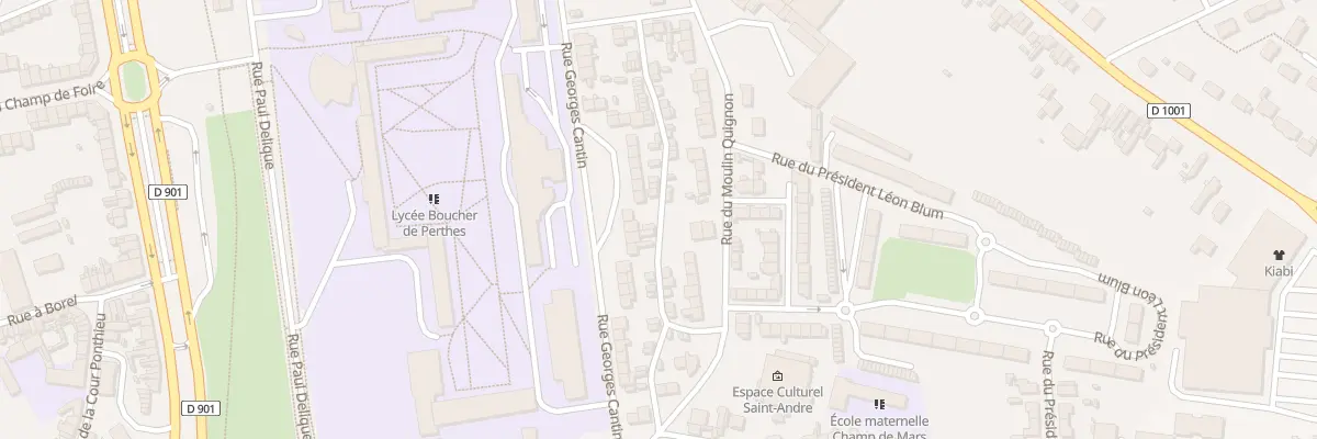Plan du 64 Rue du Moulin Quignon à Abbeville