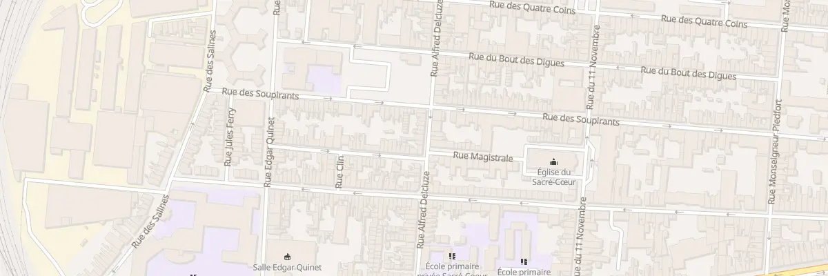 Plan du 69 Rue Alfred Delcluze à Calais
