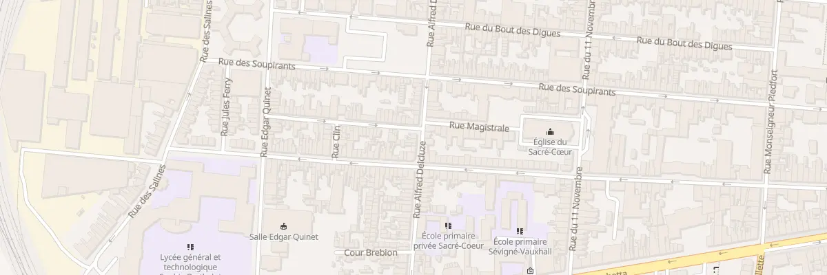 Plan du 59 Rue Alfred Delcluze à Calais