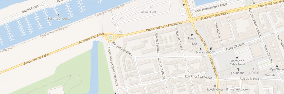 Plan du 50 Rue Jean Quéhen à Calais