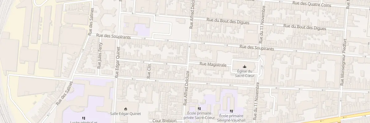 Plan du 63 Rue Alfred Delcluze à Calais