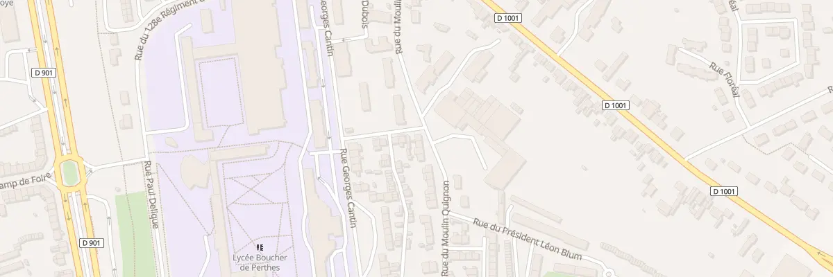 Plan du 30 Rue du Moulin Quignon à Abbeville