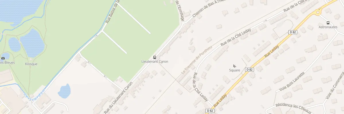 Plan du 114 Rue du Lieutenant Caron à Abbeville
