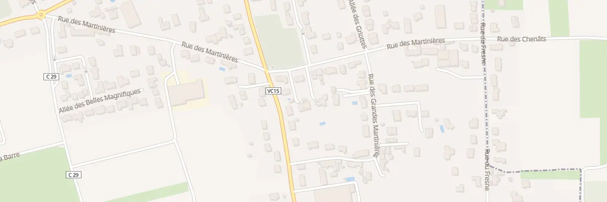 Plan du 404 Rue des Martinières à Saint-Hilaire-Saint-Mesmin