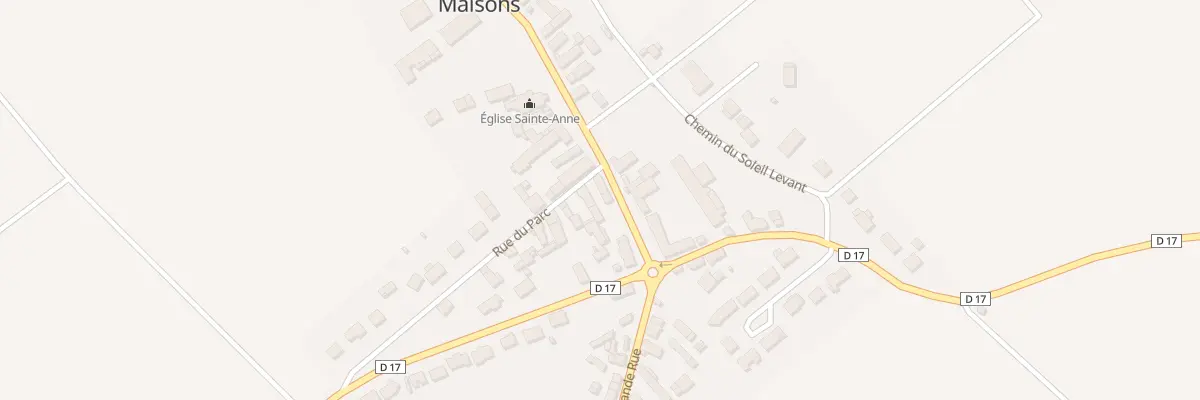 Plan du 1 Rue du Parc à Maisons