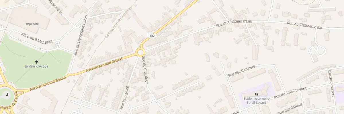 Plan du 22 Rue du Château d’Eau à Abbeville