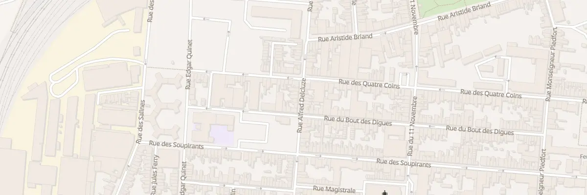 Plan du 91 Rue Alfred Delcluze à Calais