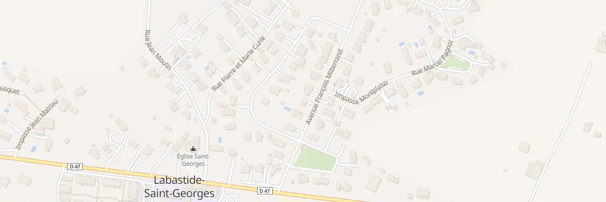 Plan du 9 Av Francois Mitterand à Labastide-Saint-Georges