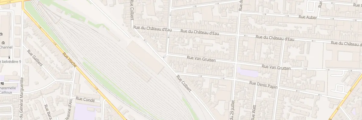 Plan du 99 Rue Van Grutten à Calais