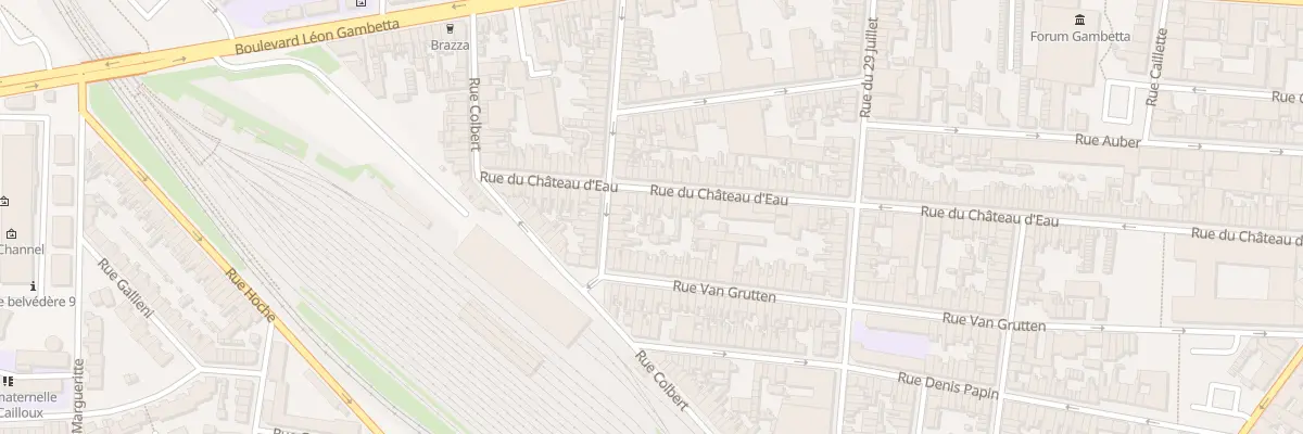 Plan du 141 Rue du Chateau d’Eau à Calais