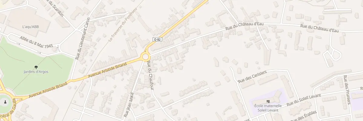 Plan du 24 Rue du Château d’Eau à Abbeville