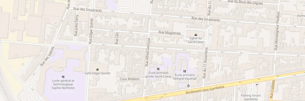 Plan du 115 Rue du Vauxhall à Calais
