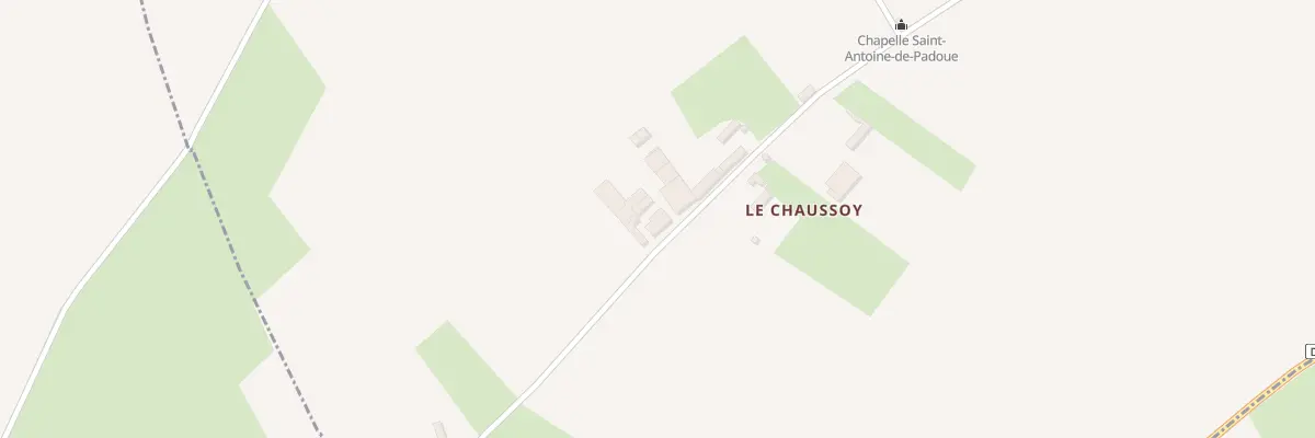 Plan du 24 Hameau de Chaussoy à Avesnes-Chaussoy