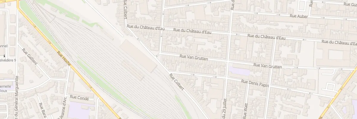 Plan du 95 Rue Van Grutten à Calais
