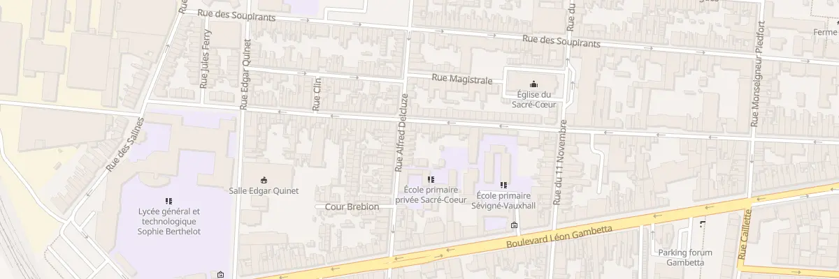 Plan du 113 Rue du Vauxhall à Calais