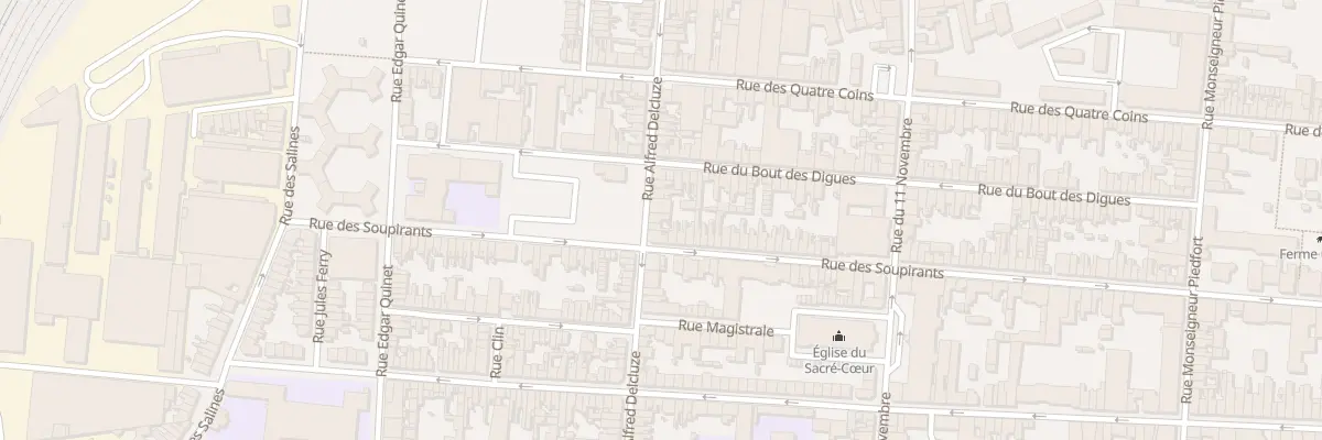 Plan du 64 Rue Alfred Delcluze à Calais