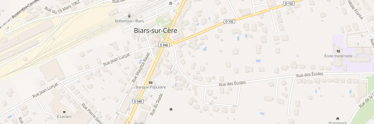 Plan du 7 Rue des Écoles à Biars-sur-Cère